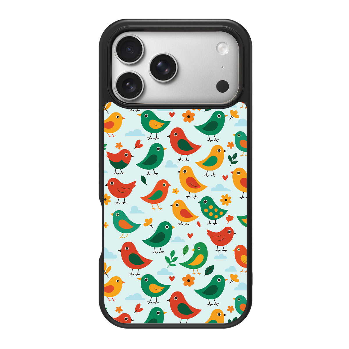 Feathered Friends design back view – iPhone 18 Pro Max case