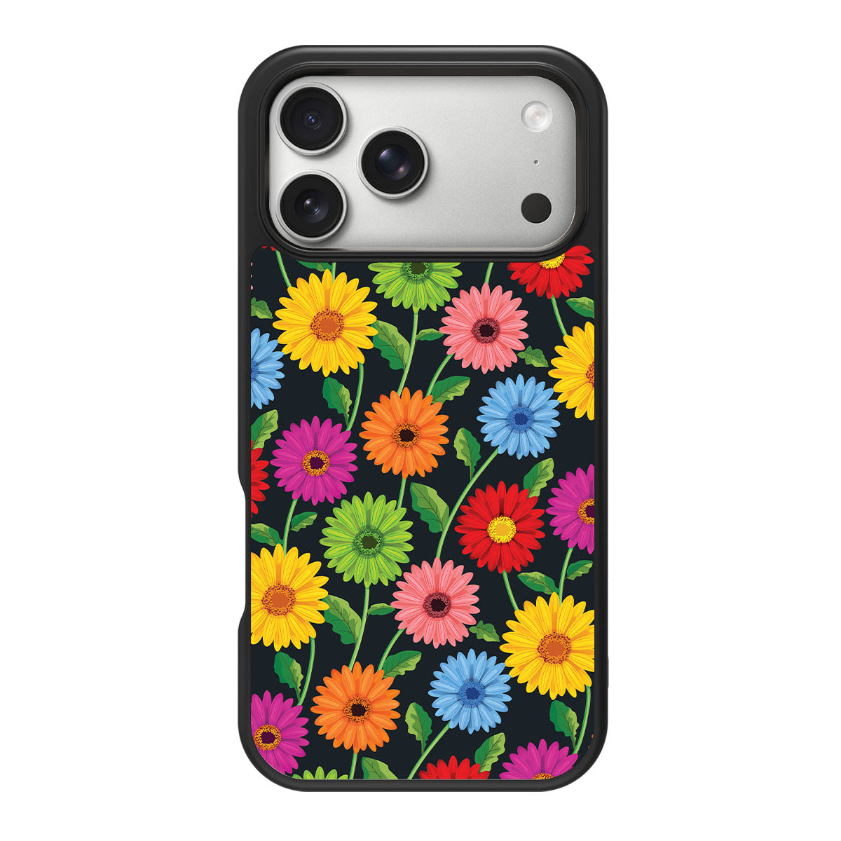 Gerbera Bloom design back view – iPhone 18 Pro Max case