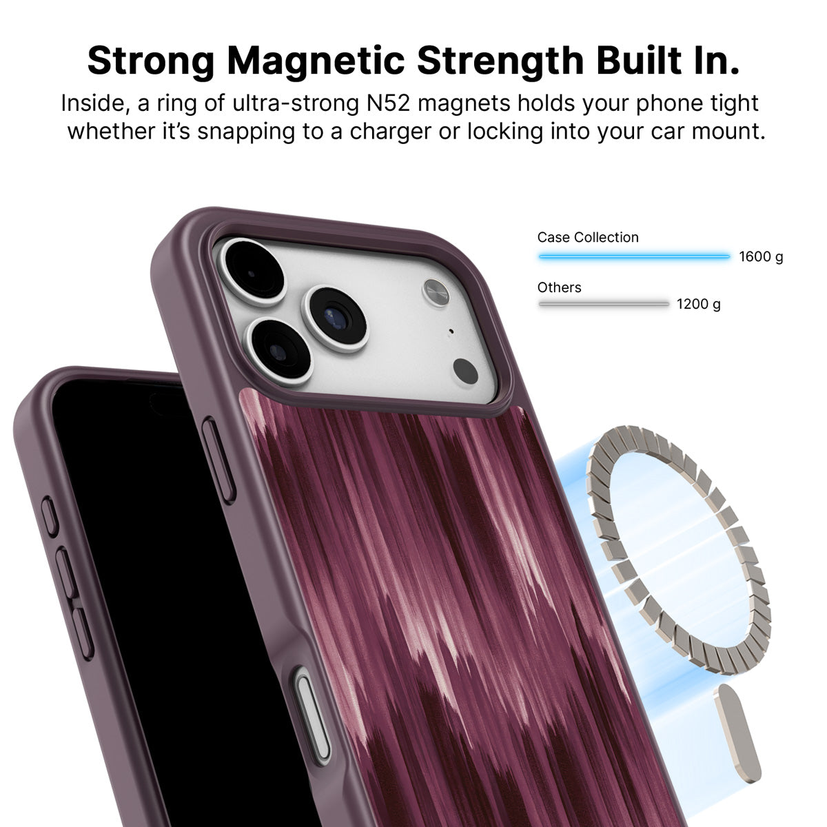 iPhone 18 Pro Max MagSafe case – Ikat Haze design