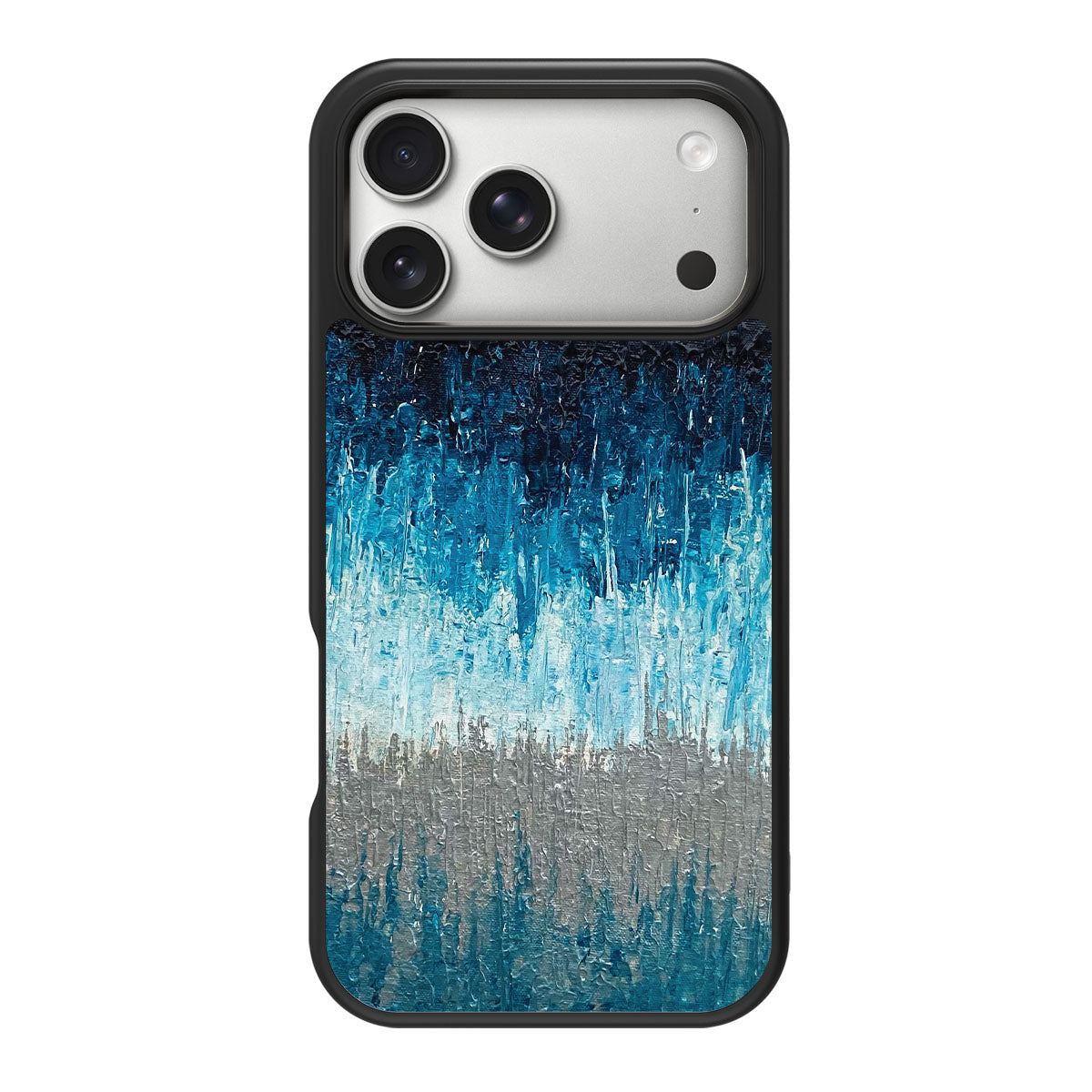 Impasto Tides design back view – iPhone 18 Pro Max case