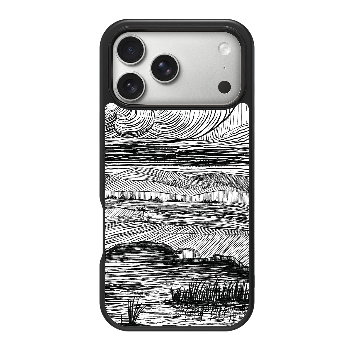 Linear Landscape design back view – iPhone 18 Pro Max case