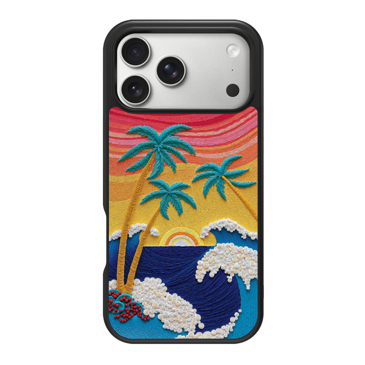 Tropical Designer iPhone 18 Pro Max Case – Paper Tropics | MagSafe