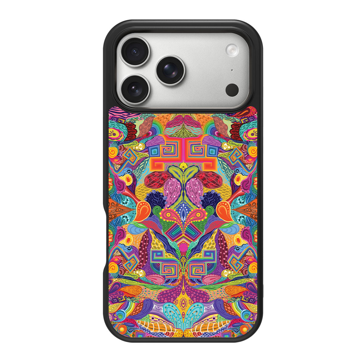 Psychaedellic design back view – iPhone 18 Pro Max case