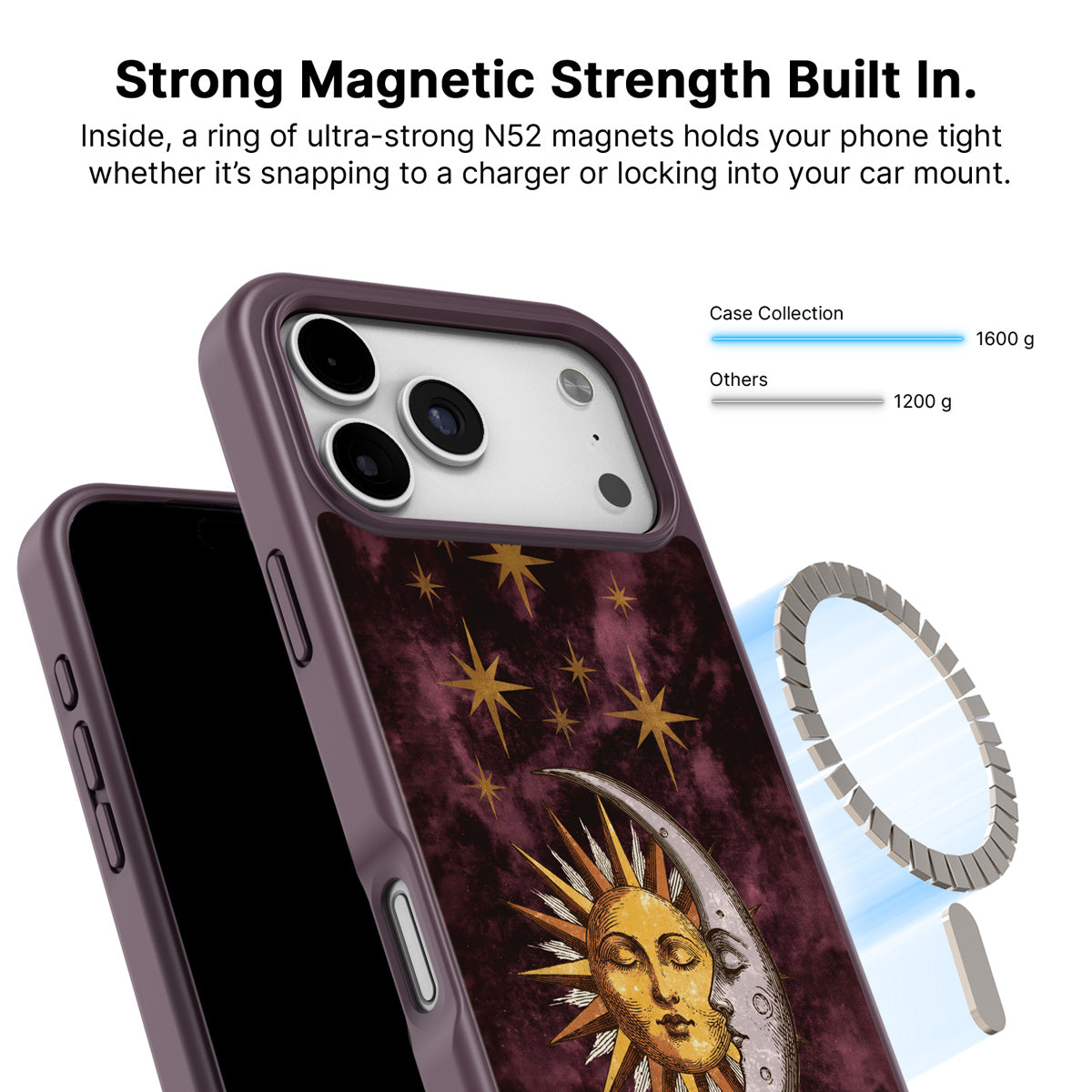 iPhone 18 Pro Max MagSafe case – Sun and Moon design