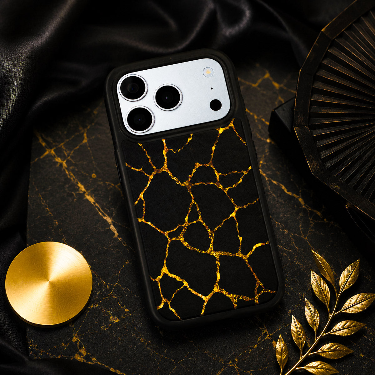 Marble iPhone 17 Pro Max Case – Kintsugi