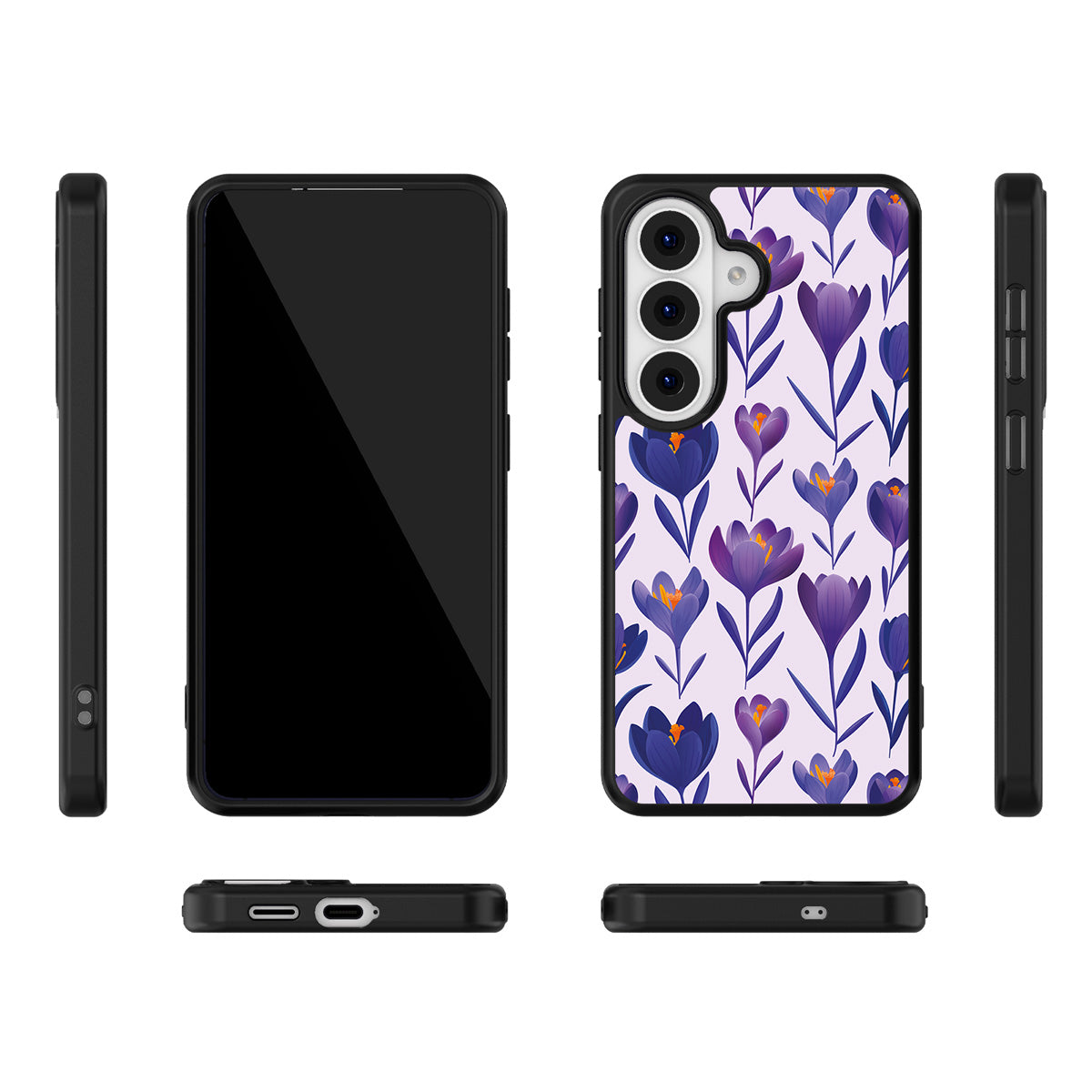 Midnight Crocus Samsung Galaxy S26 Plus case – multi-angle view