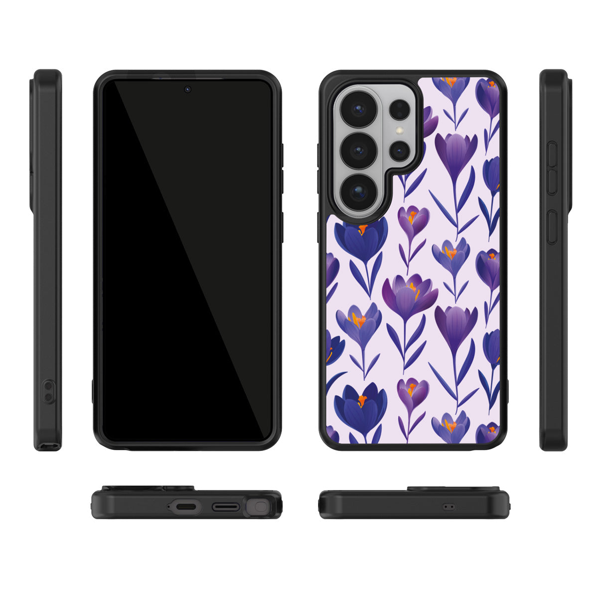 Midnight Crocus Samsung Galaxy S26 Ultra case – multi-angle view