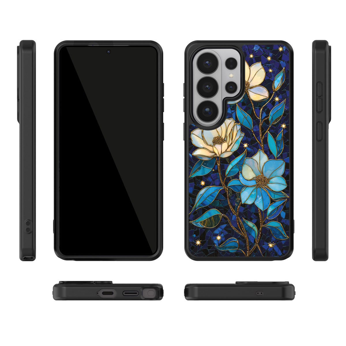 Midnight Magnolia Samsung Galaxy S26 Ultra case – multi-angle view