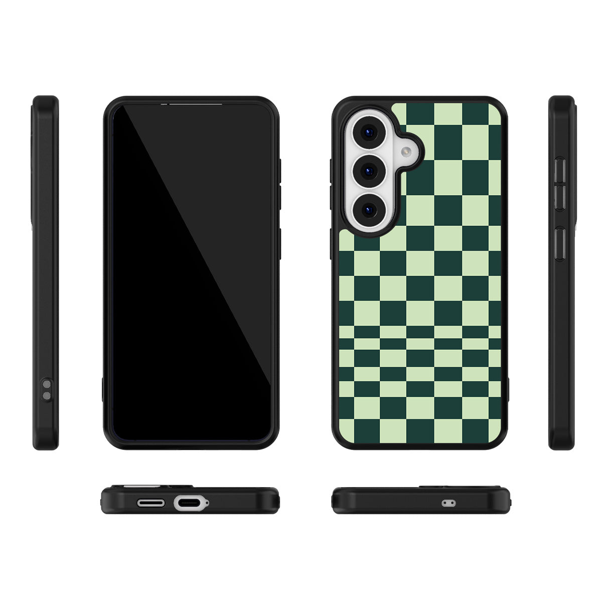 Mint Matrix Samsung Galaxy S26 case – multi-angle view