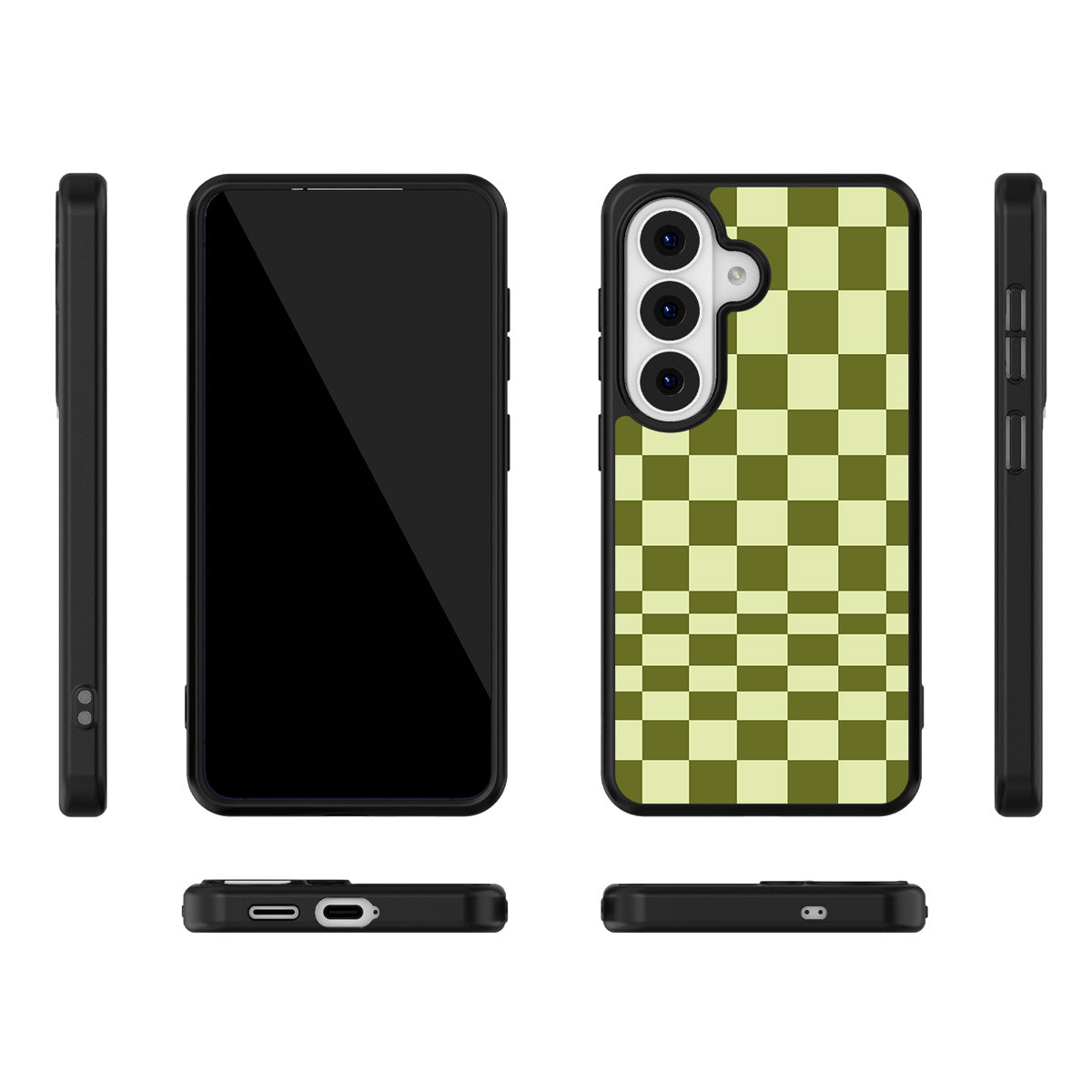 Olive Meadow Samsung Galaxy S26 case – multi-angle view