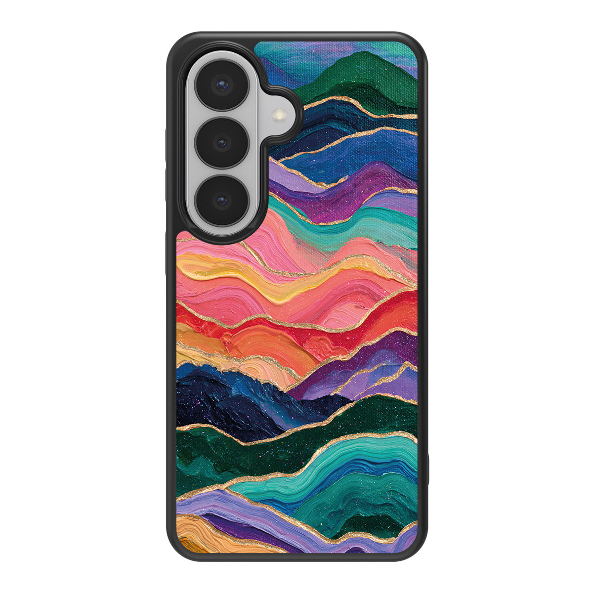 Painted Peaks design back view – Samsung Galaxy S26 Plus case