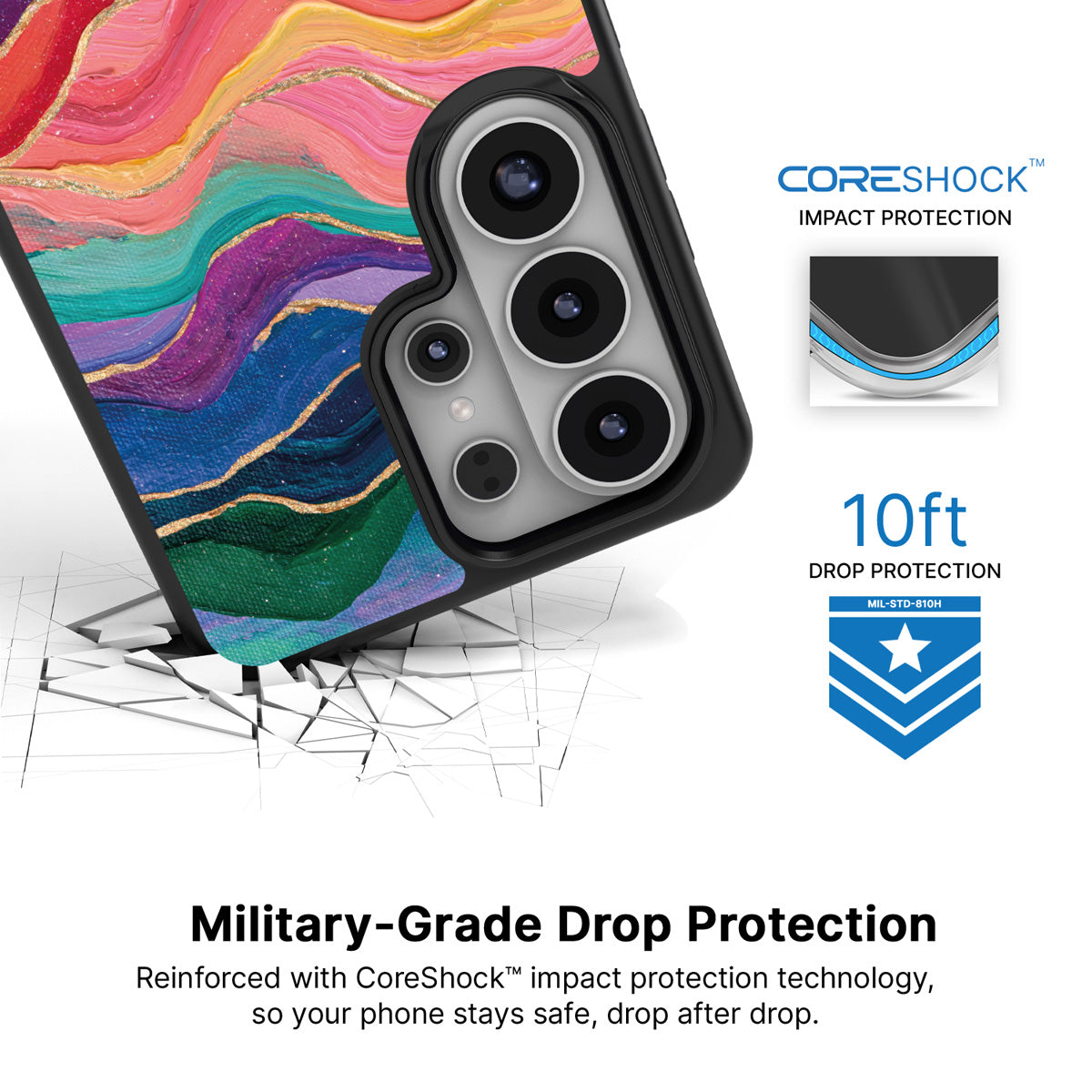 Painted Peaks Samsung Galaxy S26 Ultra case with 10ft military-grade drop protection