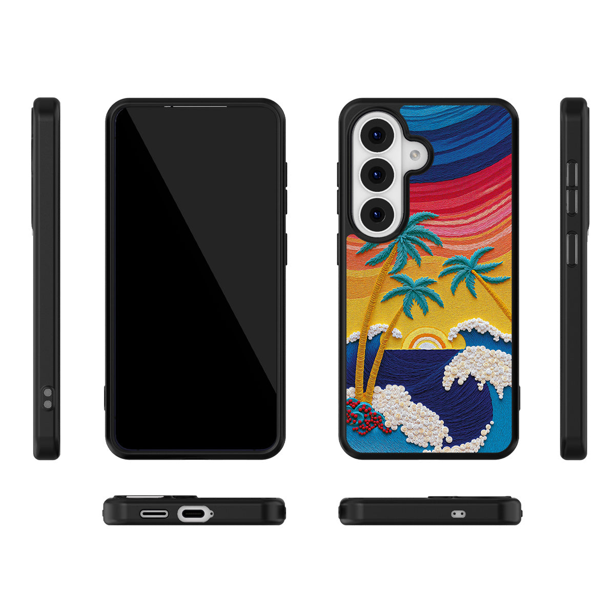 Paper Tropics Samsung Galaxy S26 case – multi-angle view