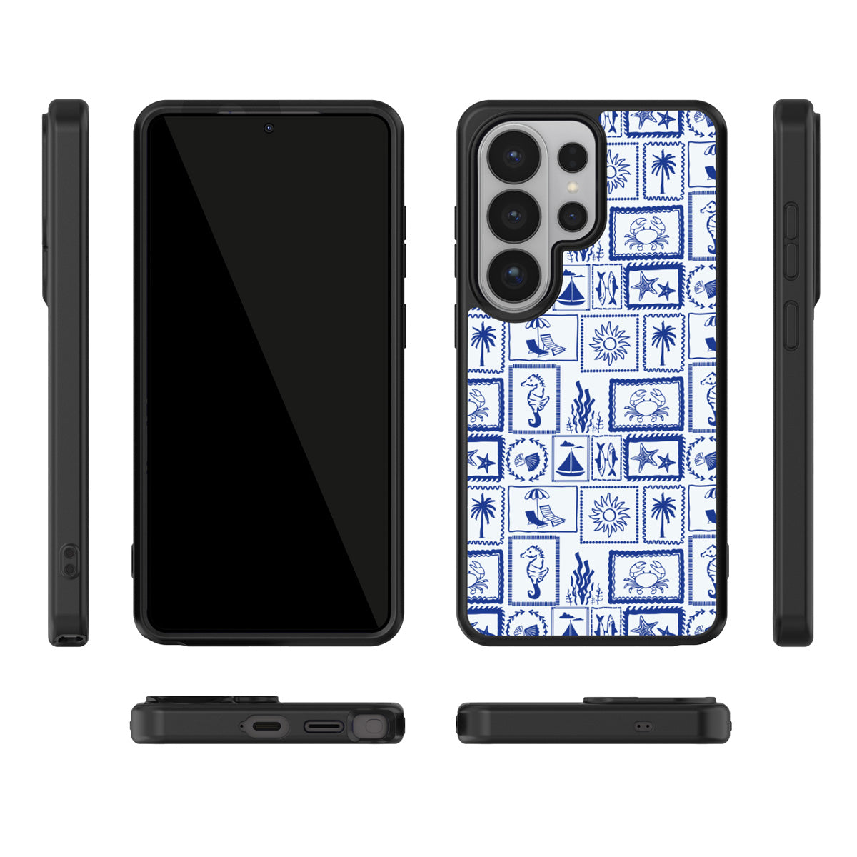 Seaside Sketches Samsung Galaxy S26 Ultra case – multi-angle view