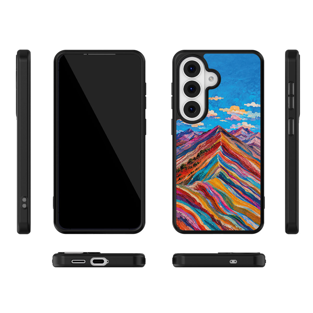 Spectrum Ridge Samsung Galaxy S26 case – multi-angle view