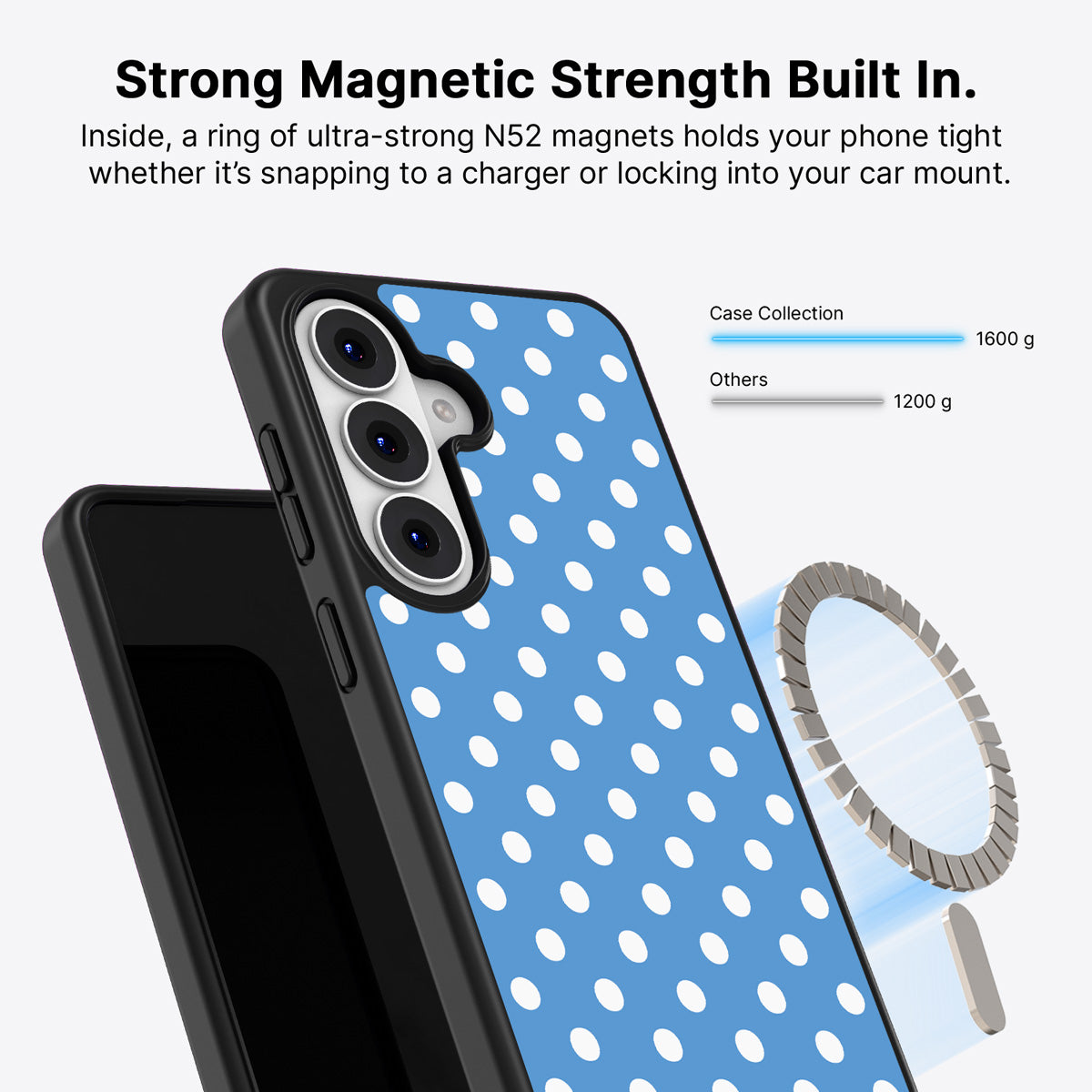 Samsung Galaxy S26 Plus Qi2 magnetic case with N52 magnets – Summer Breeze design