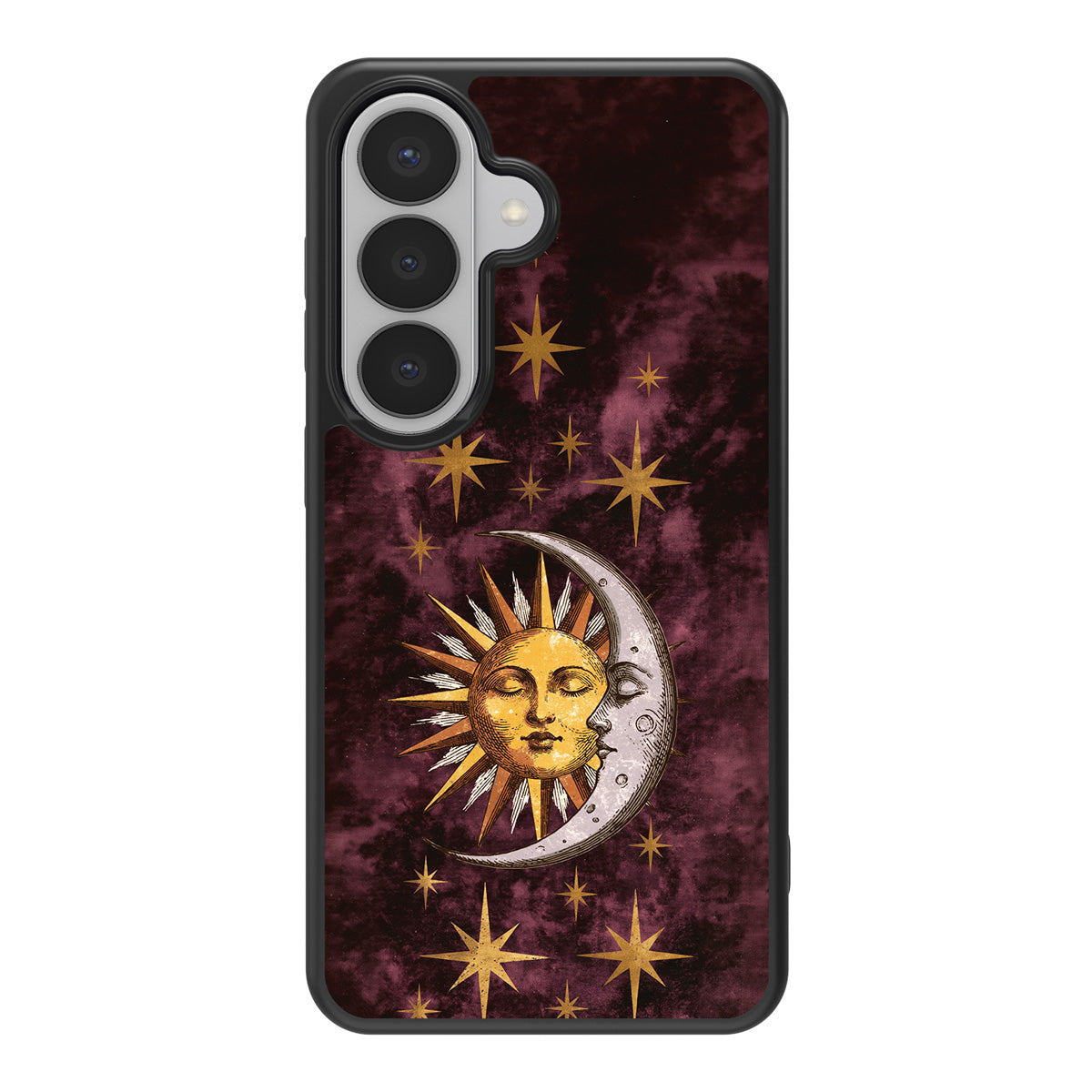 Sun and Moon design back view – Samsung Galaxy S26 case