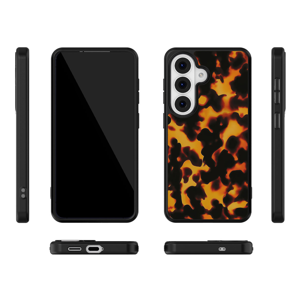 Tortoise Shell Samsung Galaxy S26 Plus case – multi-angle view
