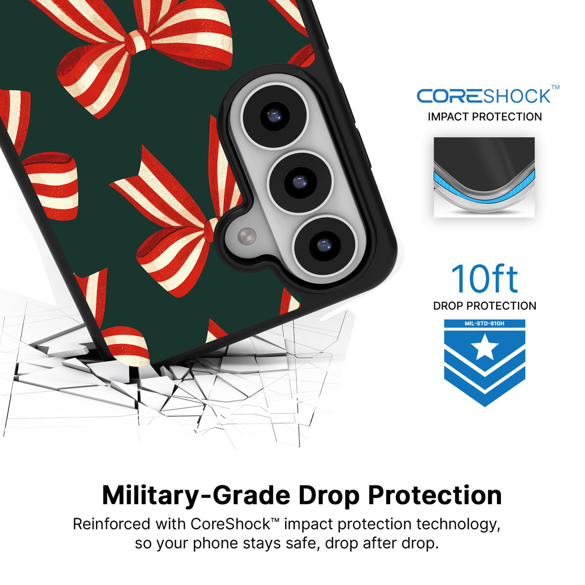 Velvet Ribbon Samsung Galaxy S26 Plus case with 10ft military-grade drop protection