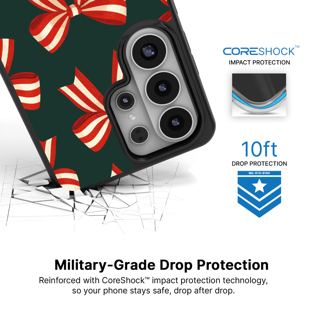 Velvet Ribbon Samsung Galaxy S26 Ultra case with 10ft military-grade drop protection