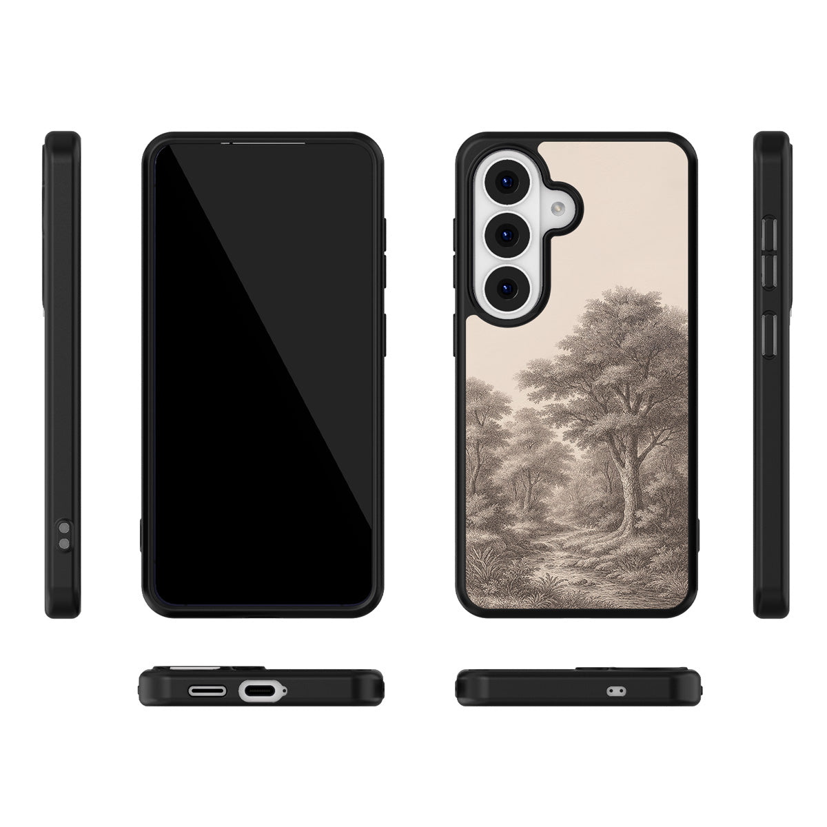 Woodland Samsung Galaxy S26 case – multi-angle view